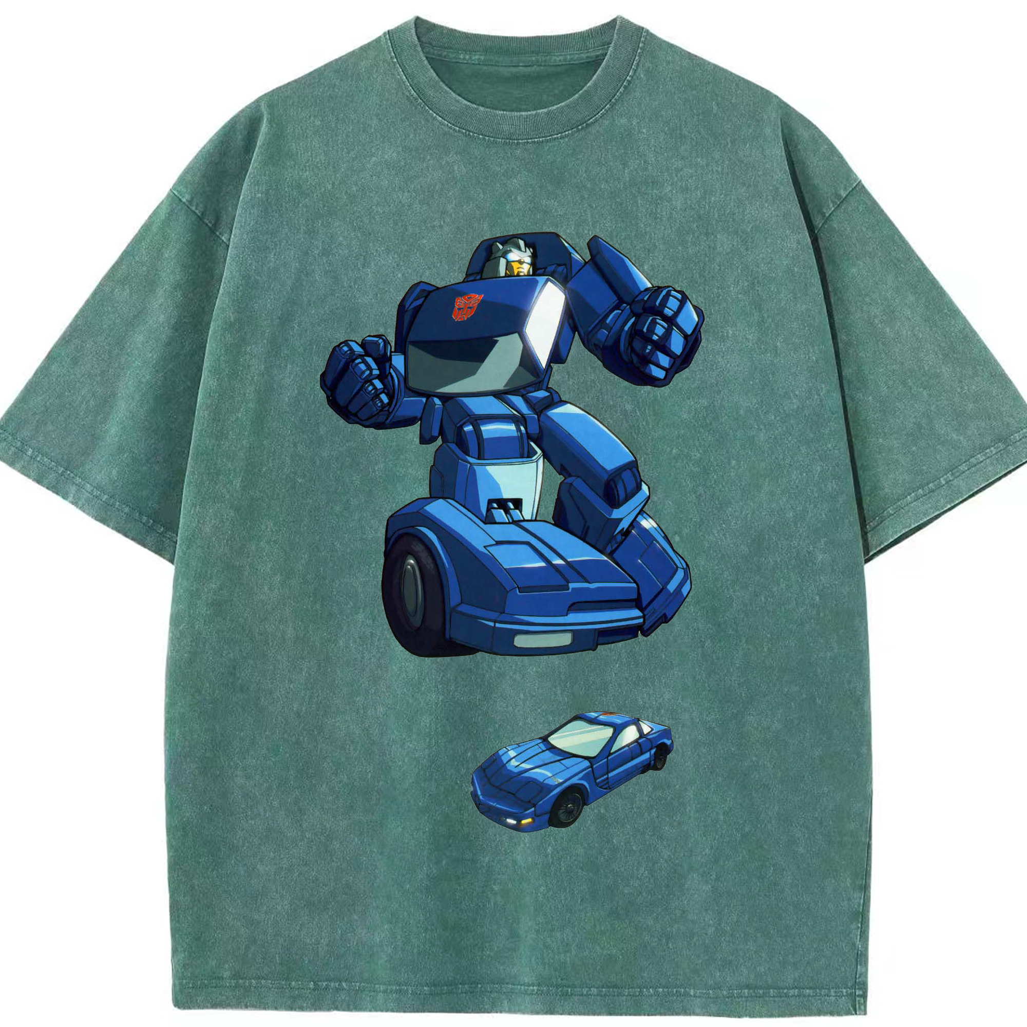 （画像用）  綿100% ヴィンテージ風 半袖Tシャツ（フロントプリント）
